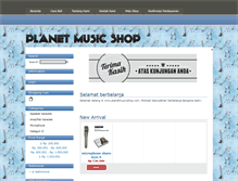 Tablet Screenshot of planetmusicshop.com